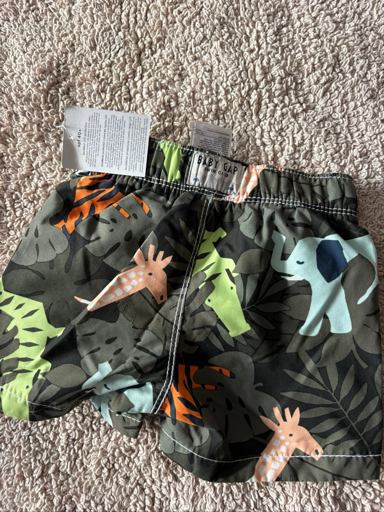 Maillot de bain Baby Gap 6-12 mois jungle animaux UPF 40 neuf – photo 5